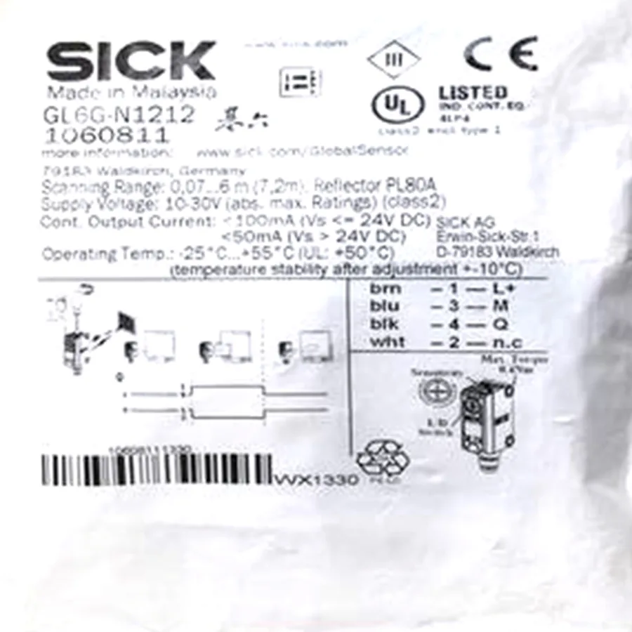 Sick Sick GL6-N1212 miniature photoelectric sensor NPN — product photo