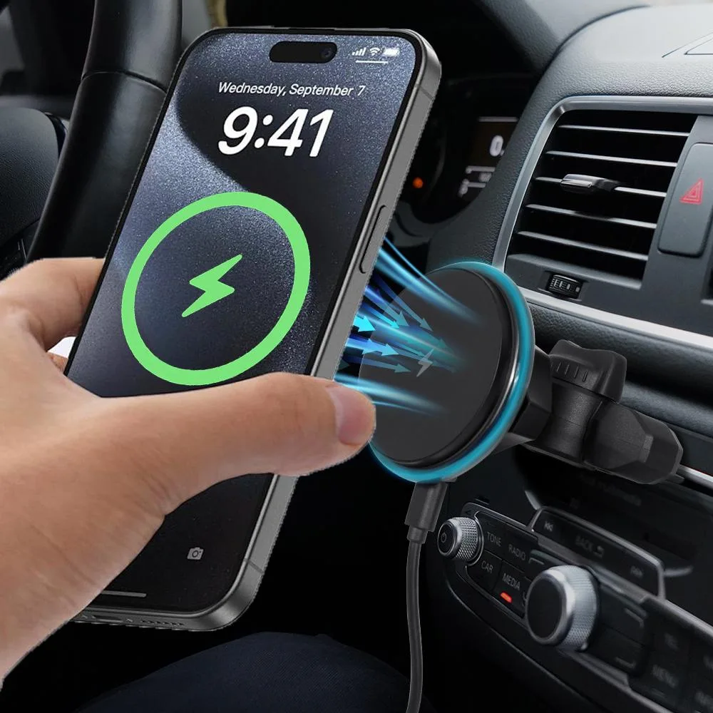 Nakedcellphone Nakedcellphone Car CD Player Mount MagSafe Compatible Black MOUNT-CD-MSAFE — product photo
