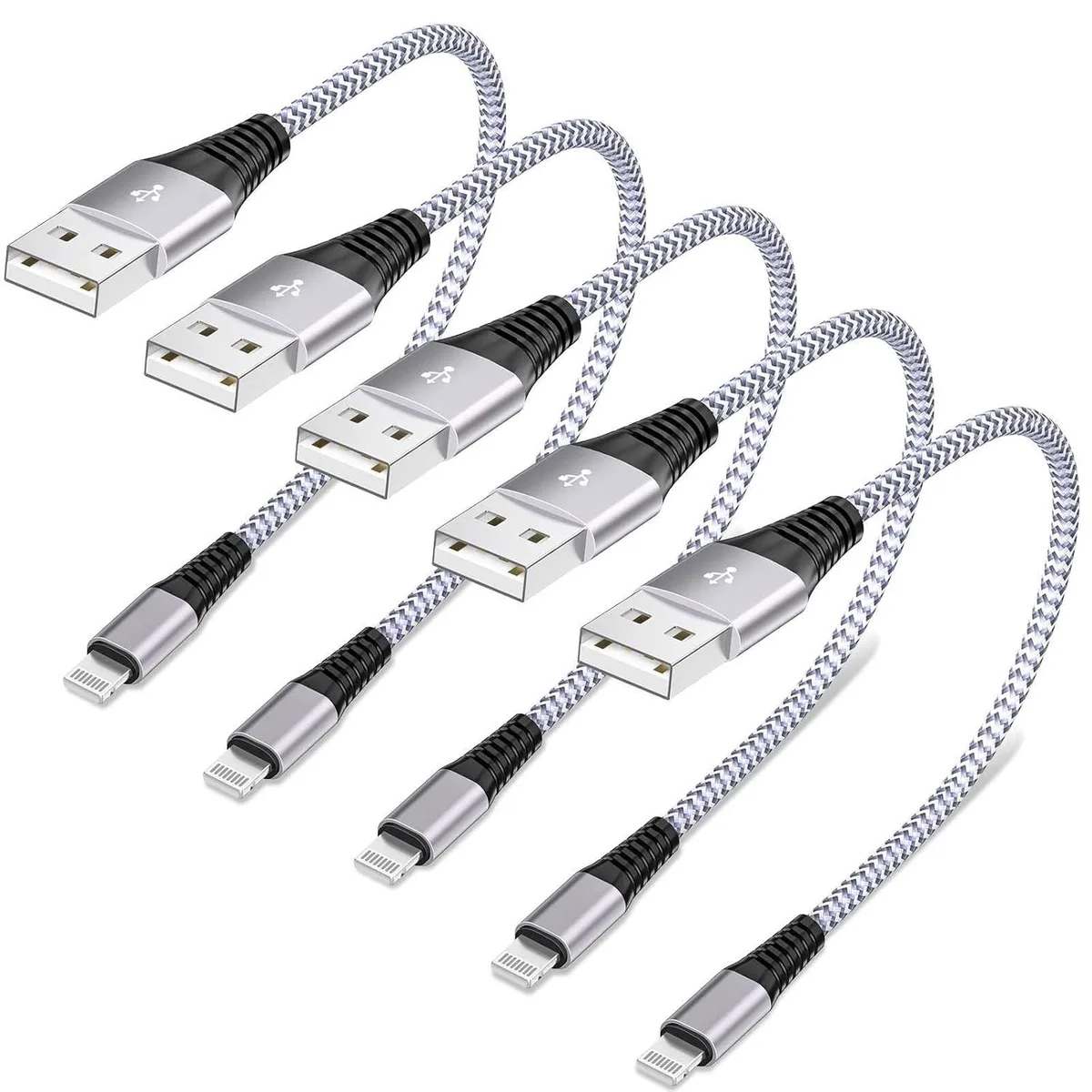MCHOSE MCHOSE 5 Pack Short Lightning Cable 8 Inch 20 cm MFi Certified 2.4A 480Mbps — product photo