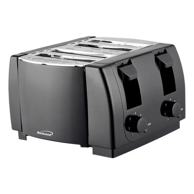 Brentwood Appliances Brentwood Appliances TS-285 4-slice toaster, black — product photo