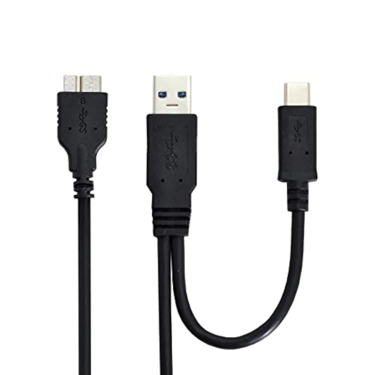 Fervit Fervit USB 3.1 Type-C &amp; USB 3.0 Type-A to Micro USB 3.0 Cable 60cm — product photo
