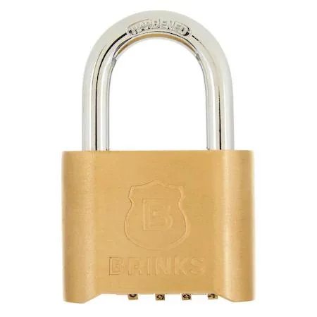 Brinks Brinks 171-50051 Combination Padlock Brass 48mm Resettable — product photo