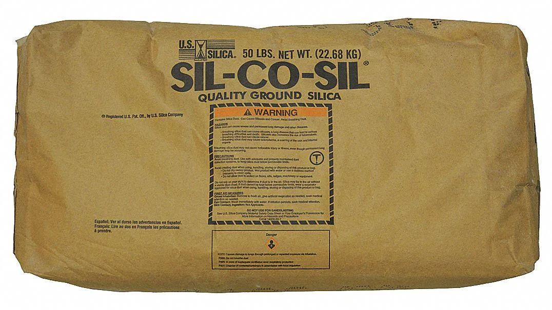 FLOROCK 1-44BG 50 lb Ground Silica SL White — product photo