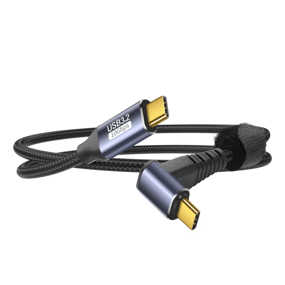 Vszerda Vszerda USB C to USB C 90 Degree Cable 10Gbps 100W 0.5M — product photo