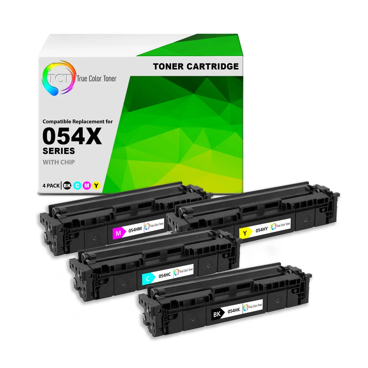 True Color Toner True Color Toner 054H 4-pack toner cartridge — product photo
