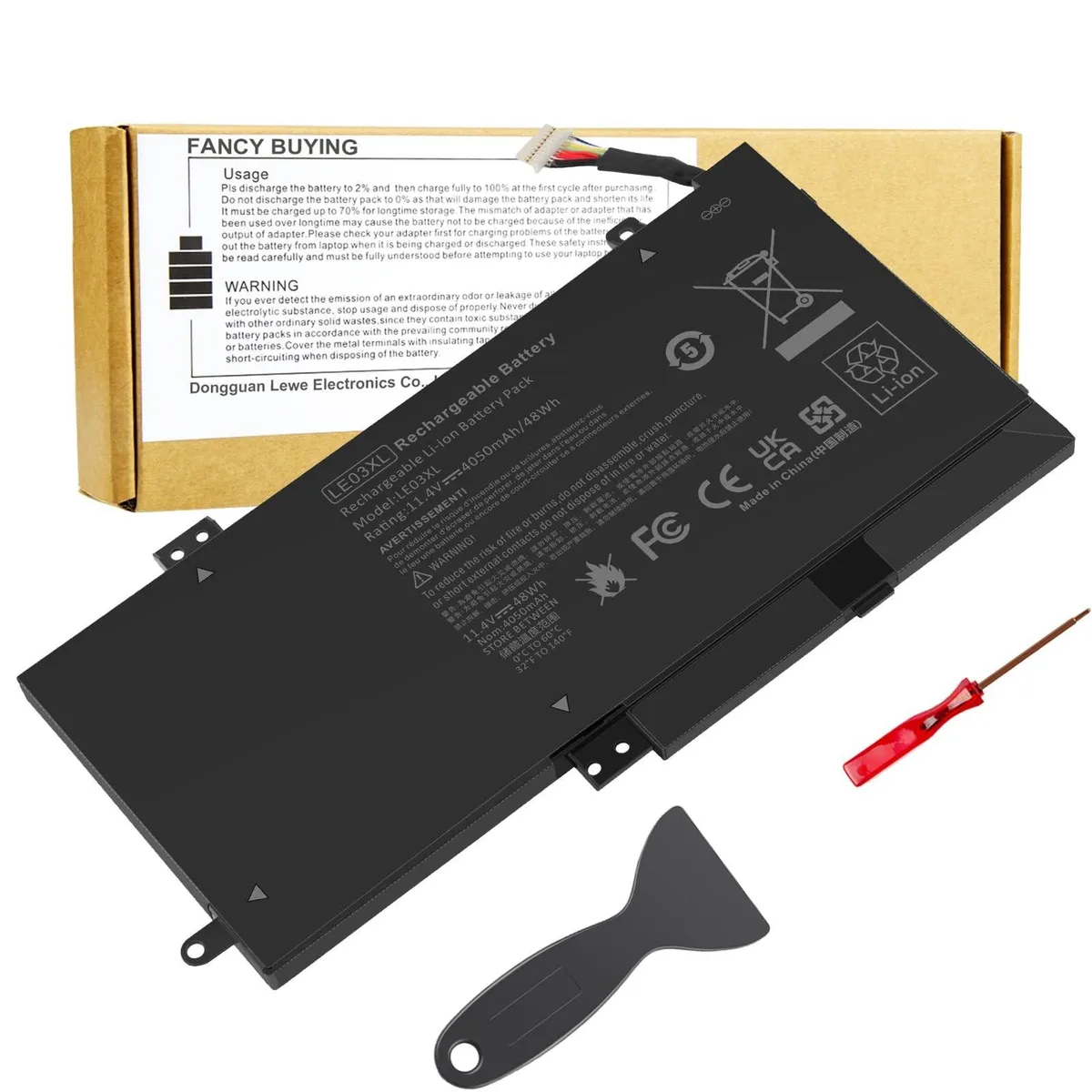 Batianda Batianda LE03XL 48Wh 11.4V 3-cell 2 in 1 accessory — product photo