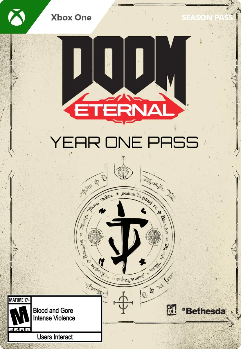Bethesda Softworks Bethesda Softworks 7CN-00099 Doom Eternal Year One Pass Xbox One downloadable game — product photo