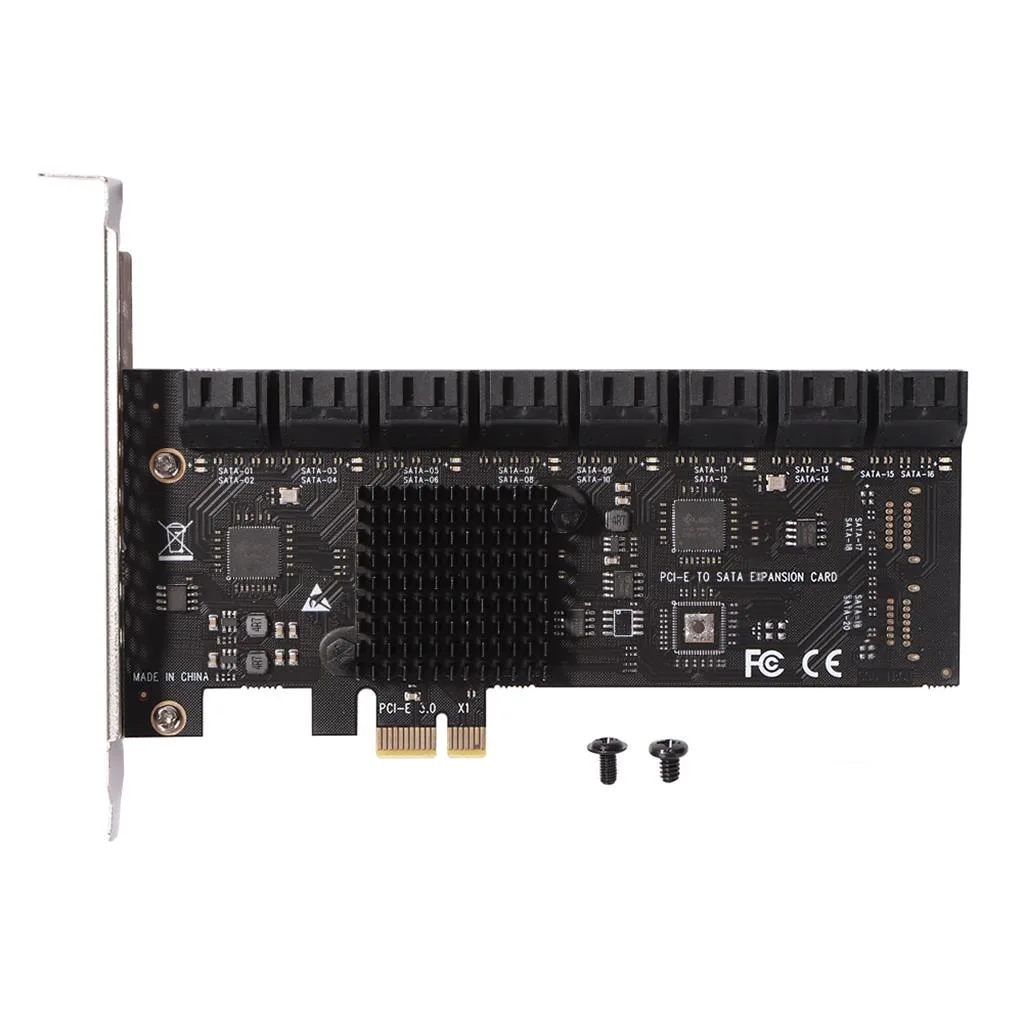 Yoetaun Yoetaun PCI-E to SATA 3.0 16 Port Expansion Card — product photo