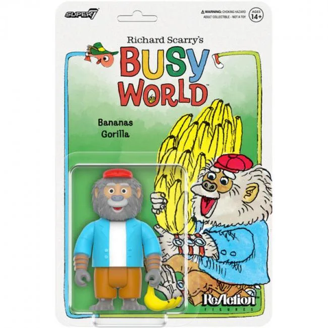 Super7 Super7 RE-RCRY-07712 Richard Scarry Bananas Gorilla 3.75" action figure — product photo
