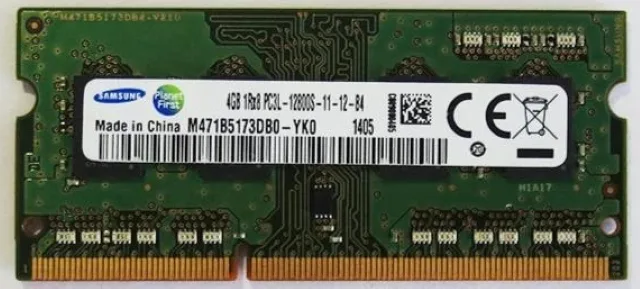 SAMSUNG SAMSUNG DDR3 4GB 1600 1RX8 PC3L-12800S 1.5V laptop RAM — product photo