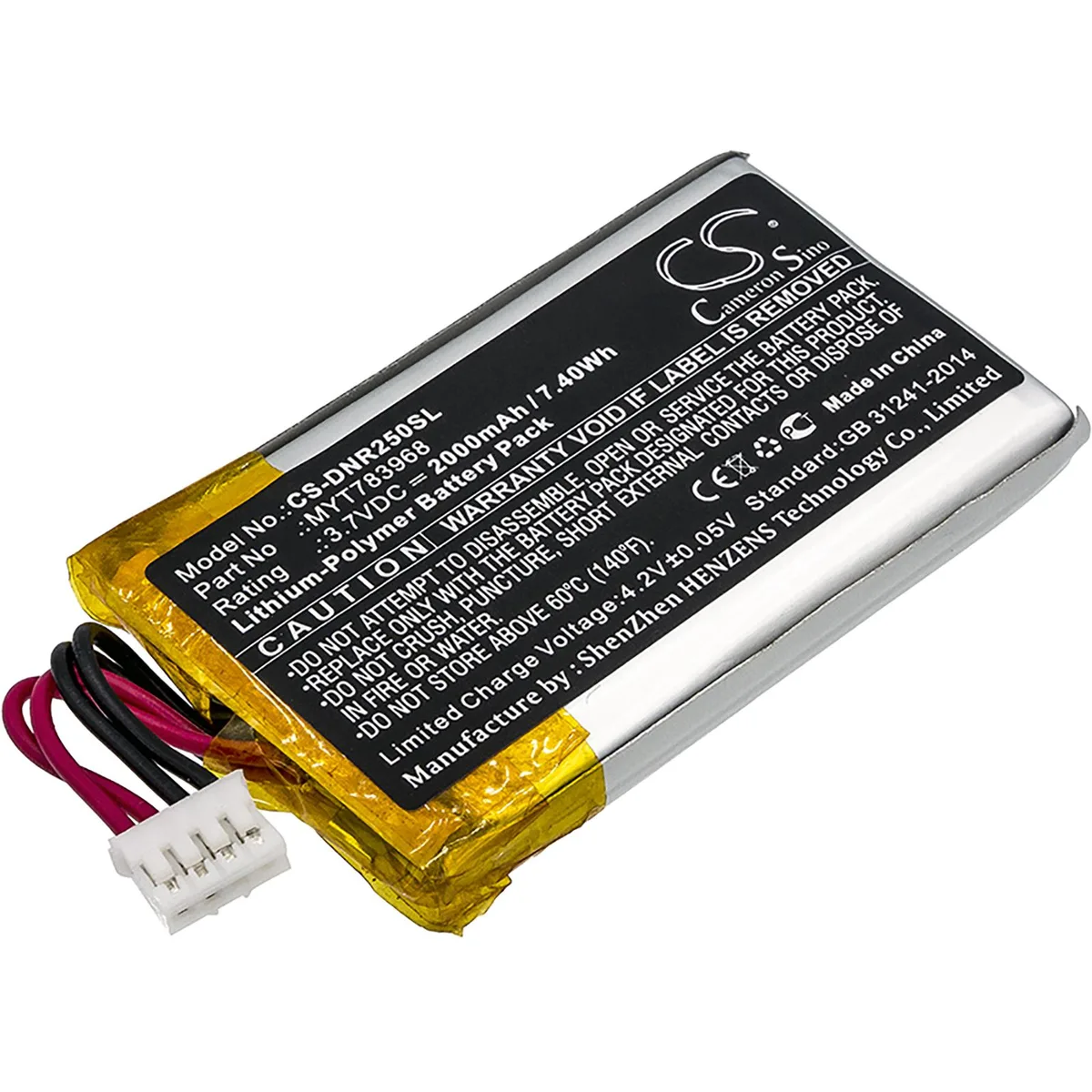 Cameron &amp; Co Cameron &amp; Co GPS accessory battery 2000mAh 3.7V 7.40Wh black — product photo