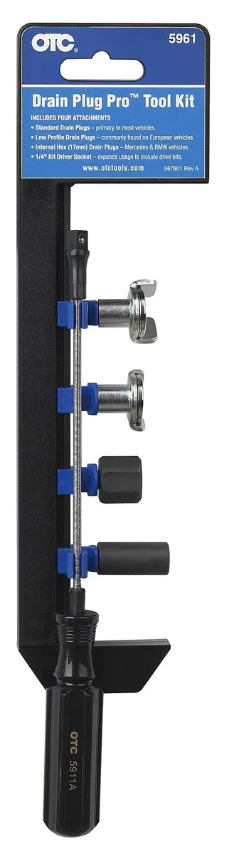 Audiovox - Generic Audiovox - Generic 5961 Drain Plug Pro Tool Kit with 17mm internal hex attachment — product photo