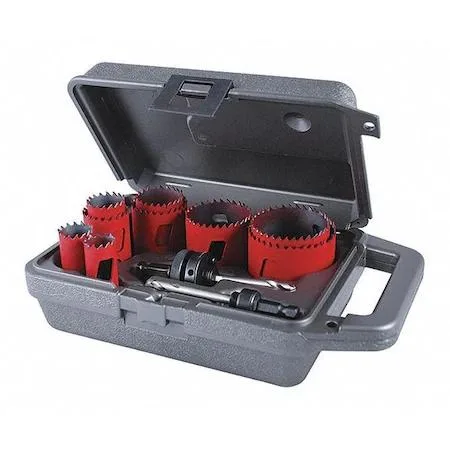 Morse MHS100 12-piece bimetal hole saw kit in carrying case