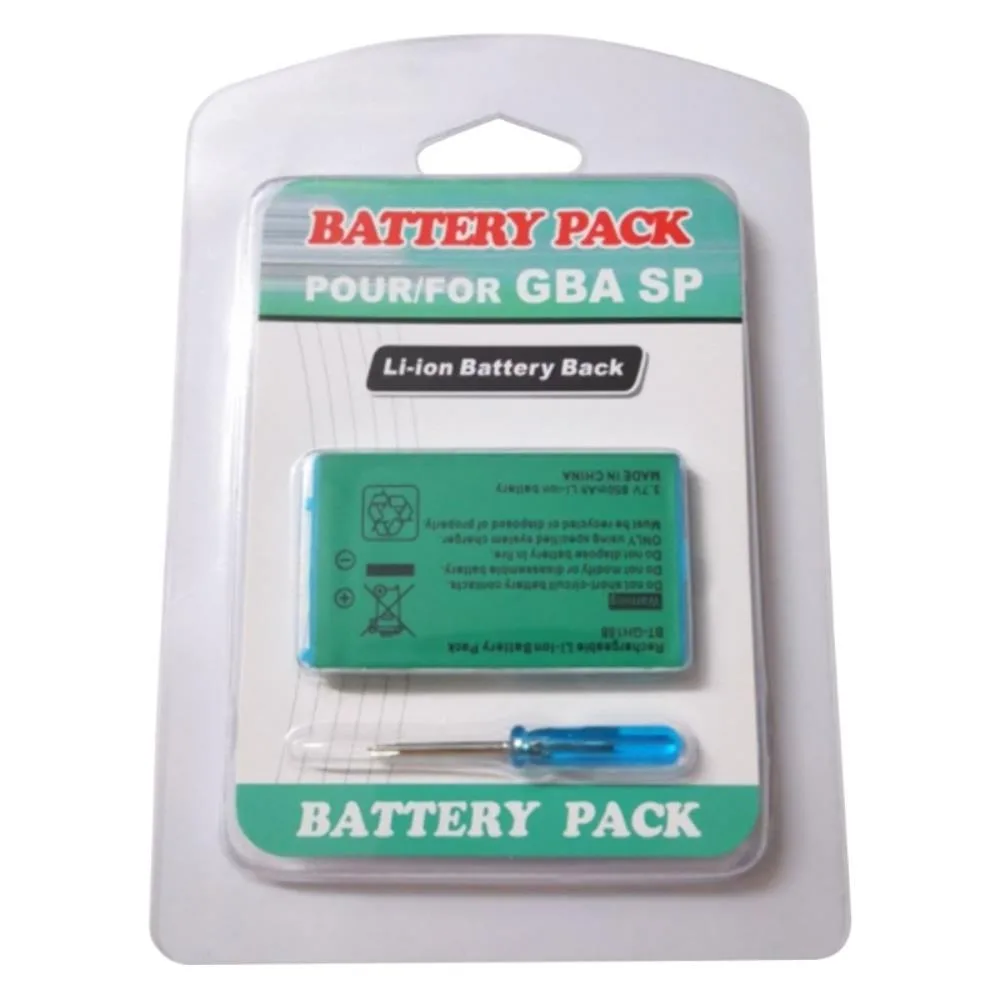 Ruth's sister Ruth's sister 3.7V 850mAh Li-Ion Battery Pack for GBA SP with Screwdriver — product photo