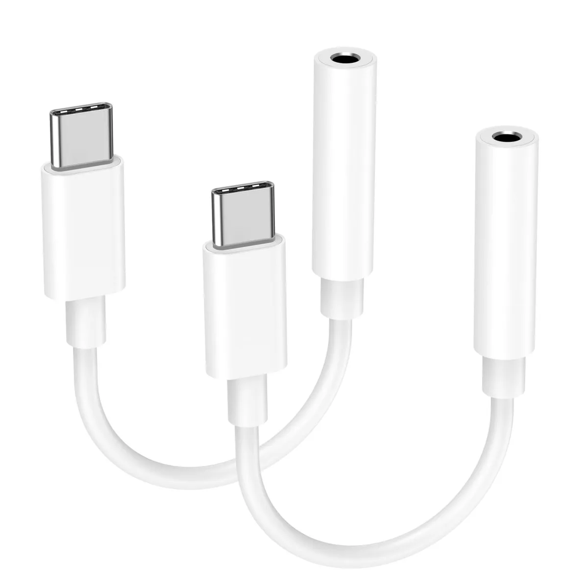  The K3 Company 2025-9-18 USB Type C to 3.5mm adapter 2-pack — product photo