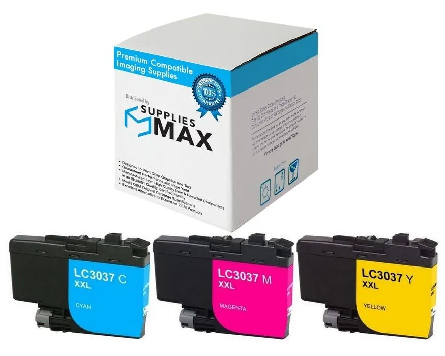 SuppliesMax SuppliesMax LC-30373PKS Super High Yield Inkjet Combo Pack (C/M/Y) 3000 pages — product photo