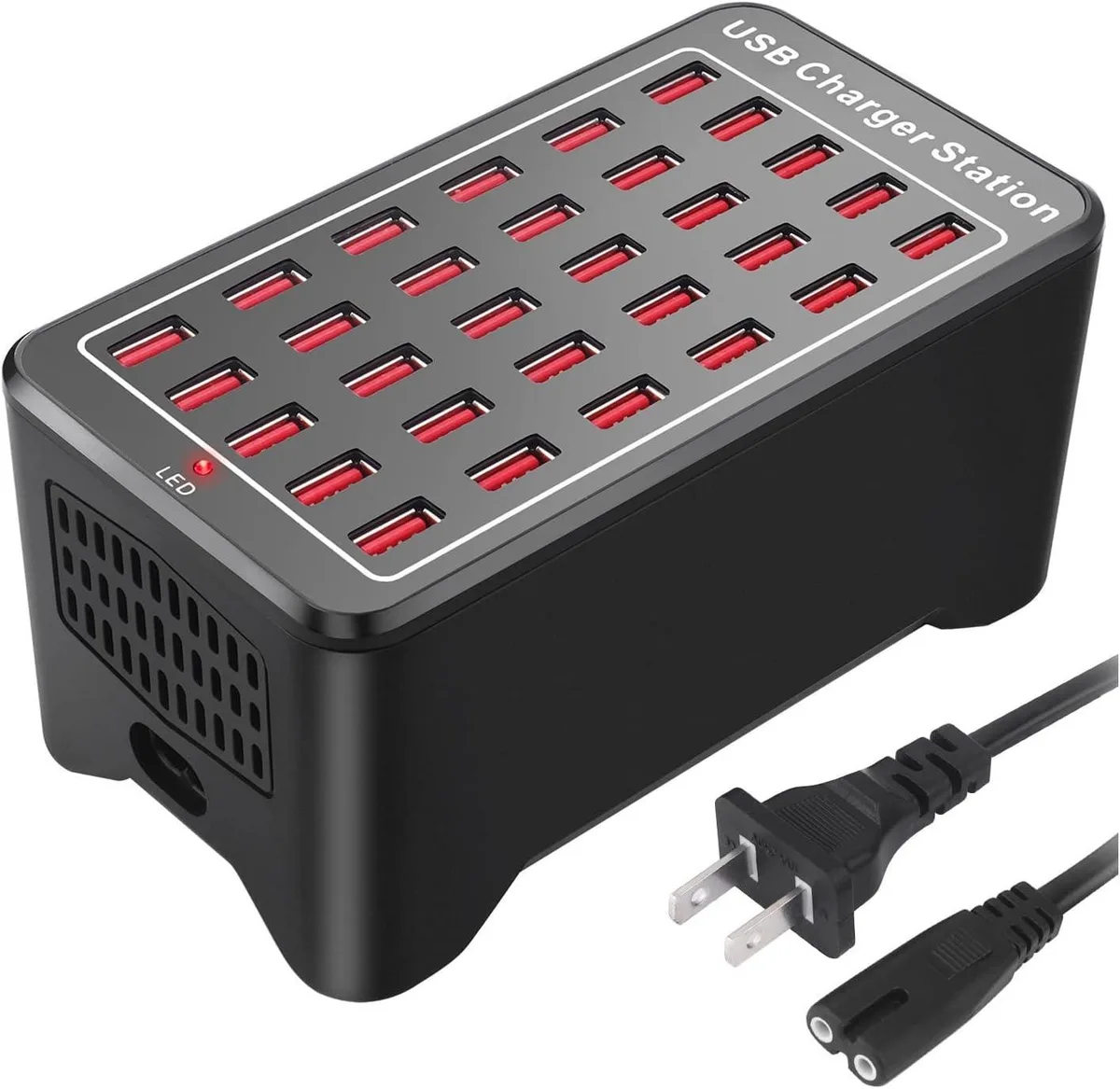 WRIARICH WRIARICH 30-port USB charger 150W black — product photo
