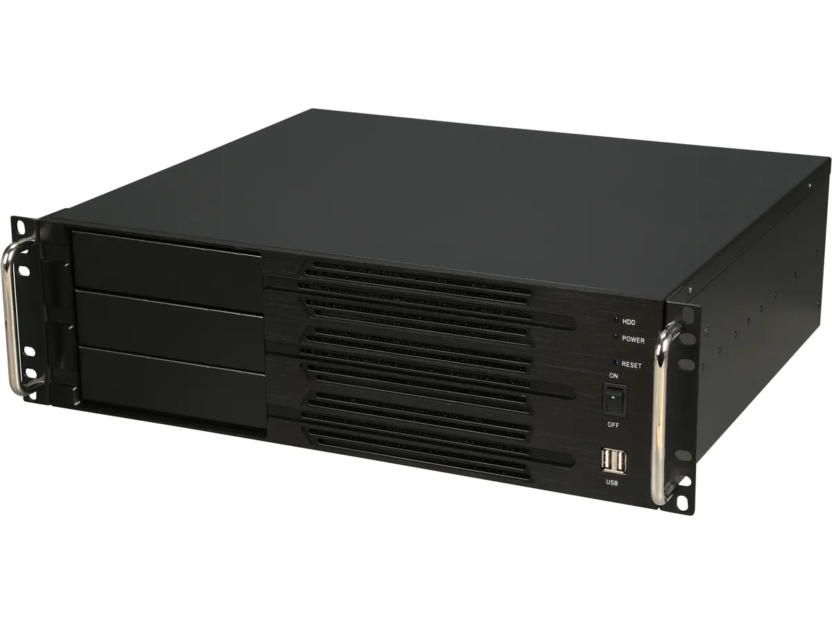 Athena Power Athena Power RM-3U300PRR55U2 3U rackmount server chassis 550W redundant PSU — product photo