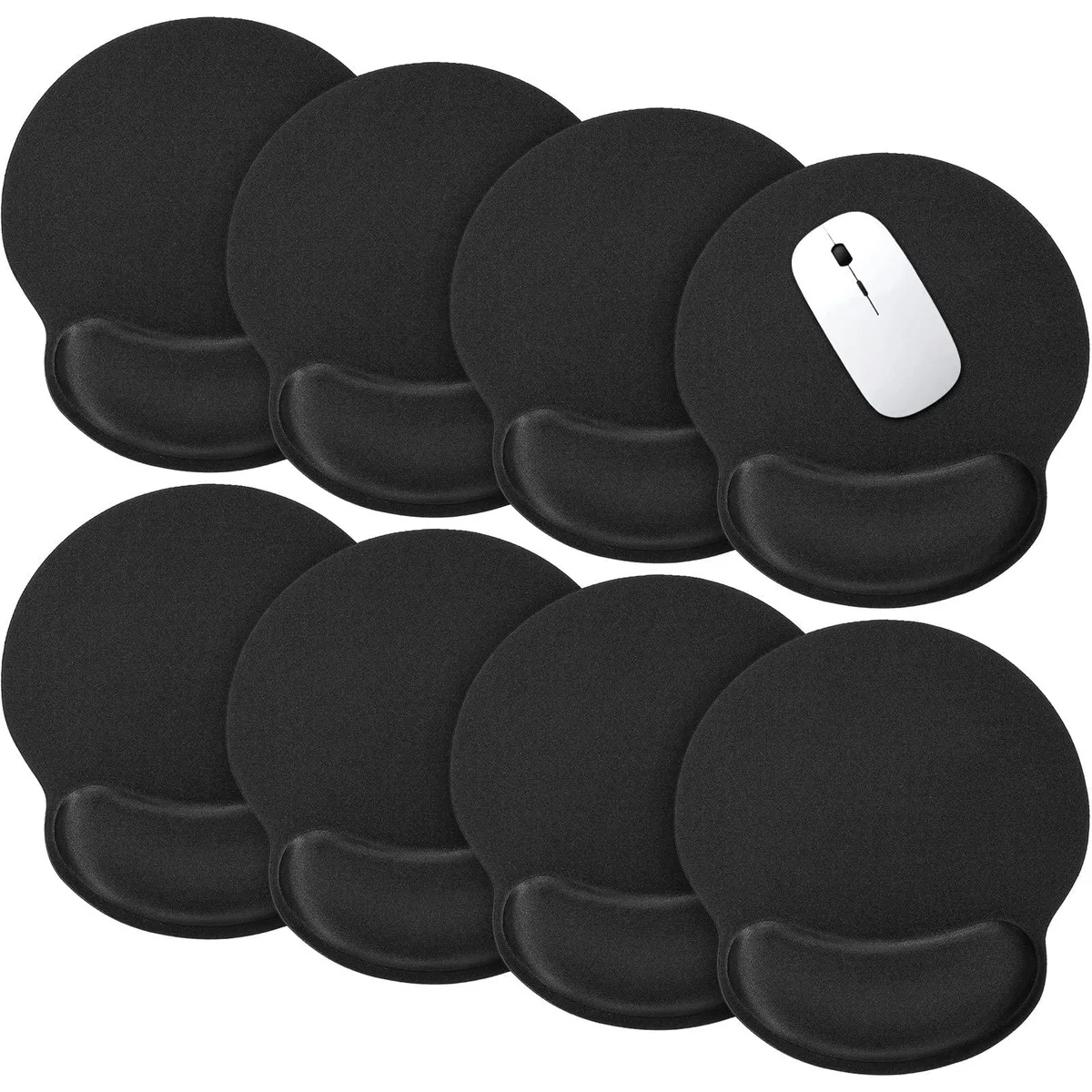  Yunsailing Yunsailing-Support Black -95 Ergonomic Mouse Pad 8 Pack Black 9.84 x 9.06 in — product photo