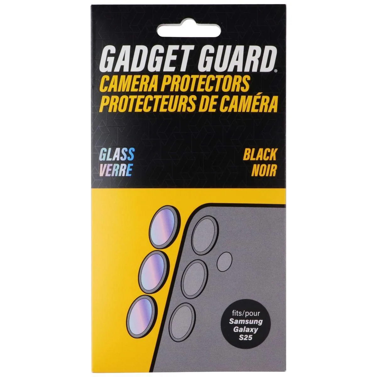 Invisible Gadget Guard Invisible Gadget Guard Glass Series Camera Protectors for Samsung Galaxy S25 Black — product photo
