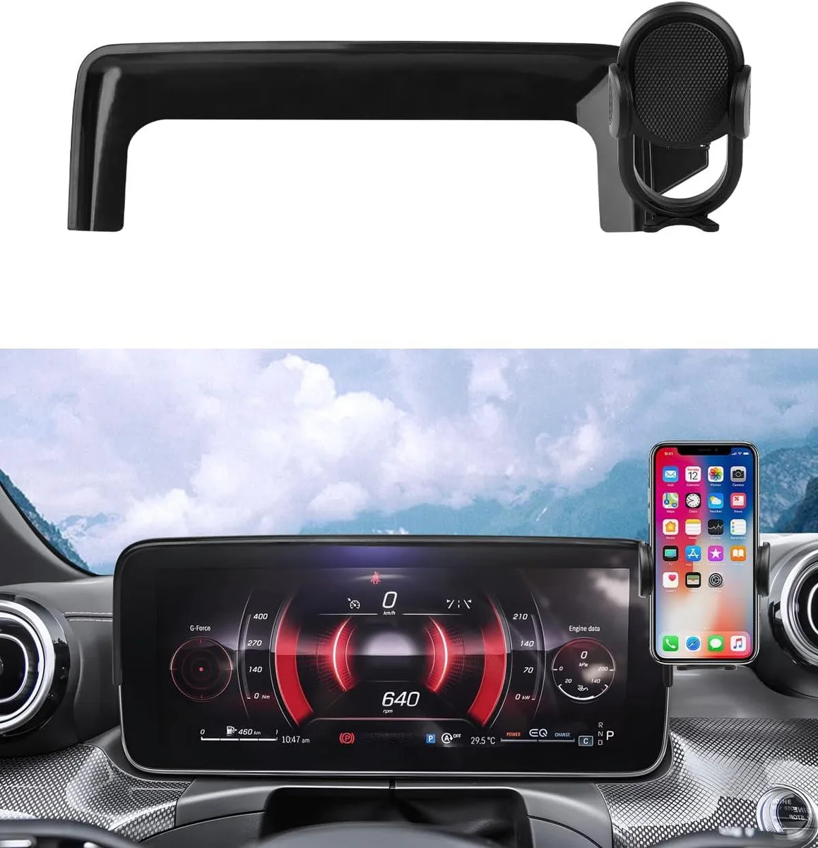 Keyence Keyence Car Phone Holder for 2022-2026 Mercedes C-Class/GLC — product photo