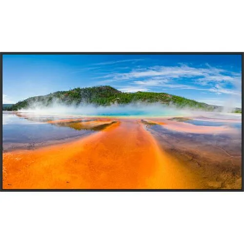 65 inch 4K commercial display with thin uniform metal bezels direct LED panel