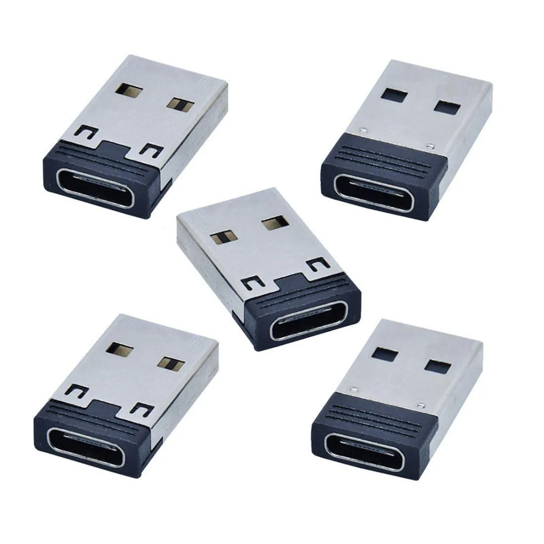LORDWORLD LORDWORLD USB 2.0 to USB-C Adapter 5 Pack 480Mbps — product photo