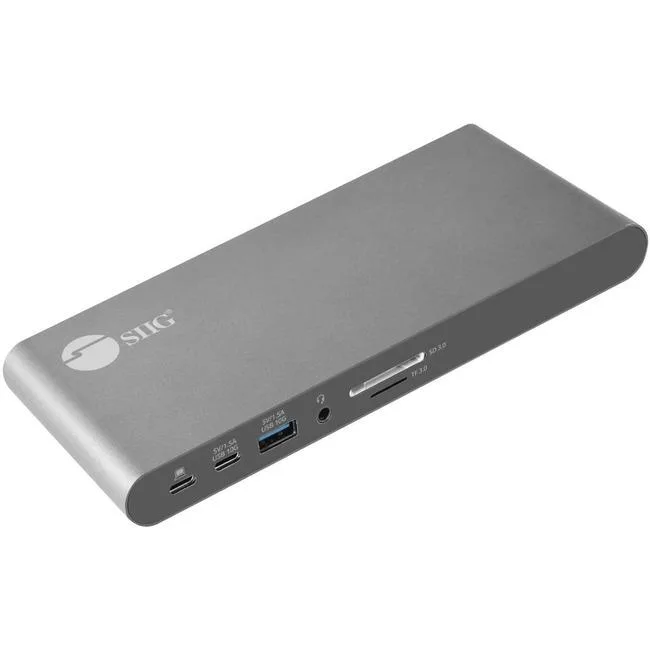 SIIG, Inc SIIG, Inc JU-DK0N11-S1 USB-C Dual 4K MST Docking Station 60W PD — product photo