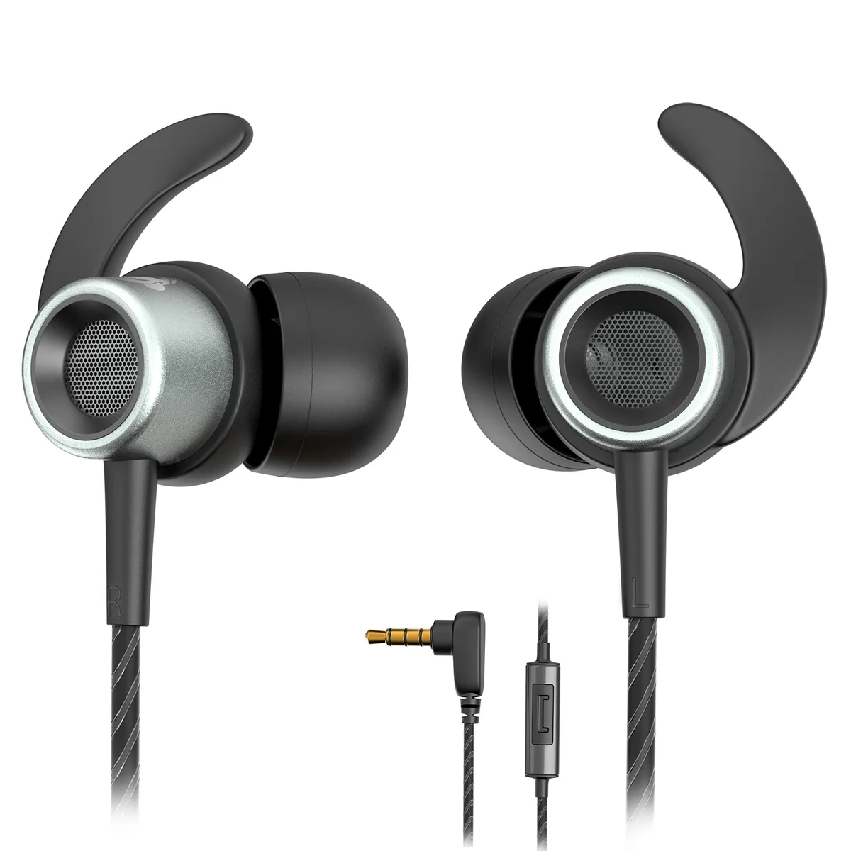  Mi SPS-HD03 In-Ear Wired Earphones 10mm 16ohm 3.5mm Silver Gray — product photo