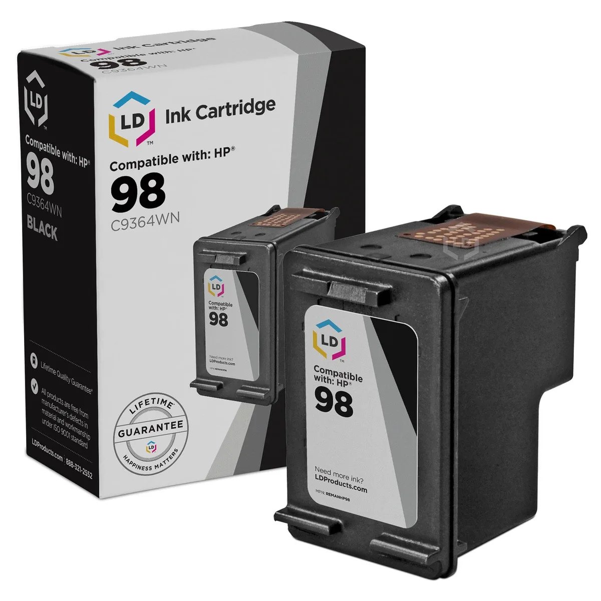 LD Products LD Products HP 98/95 Ink Cartridges 4 Black 3 Color + 20 Photo Paper — product photo