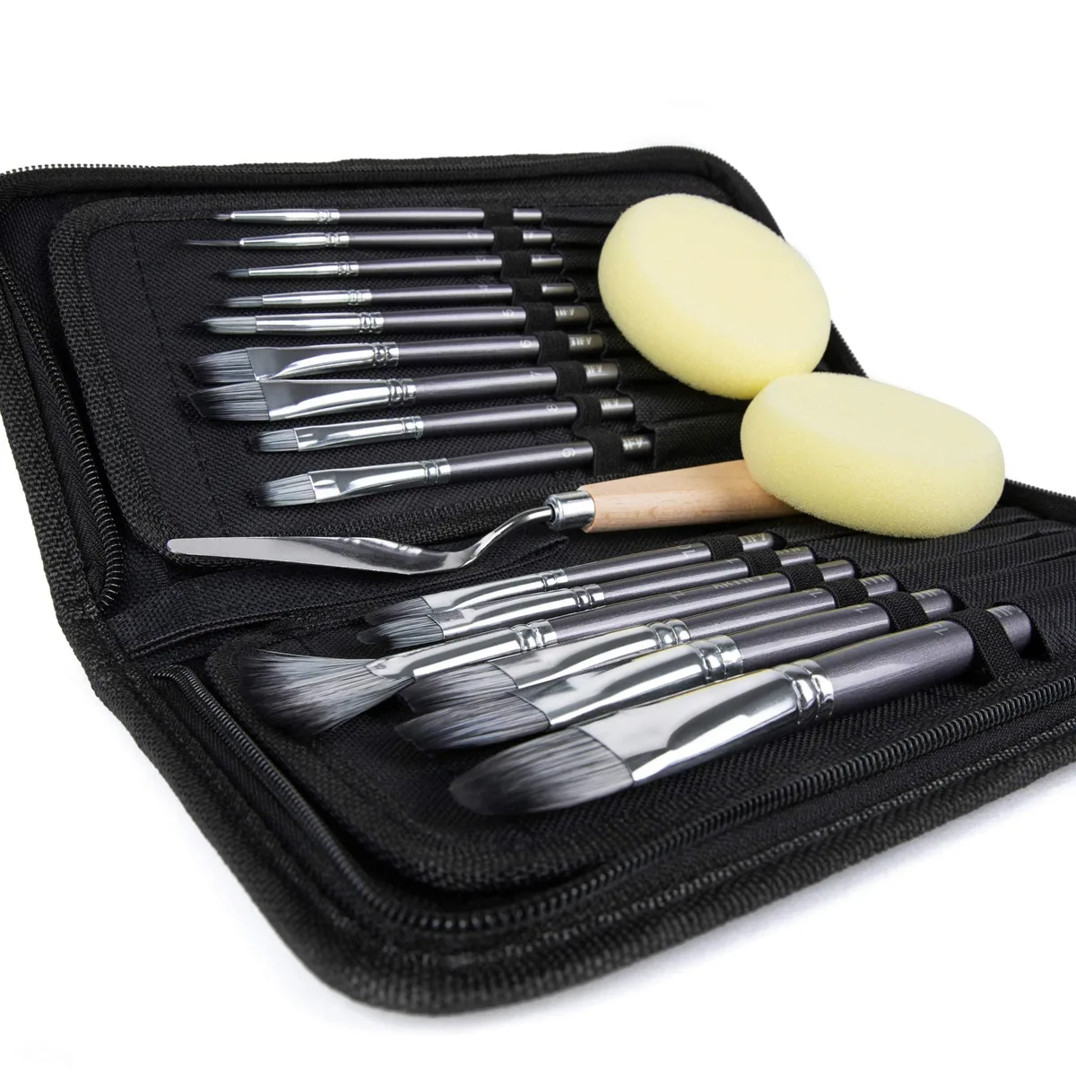  Avery 18 Piece Paint Brush Set Grey — product photo
