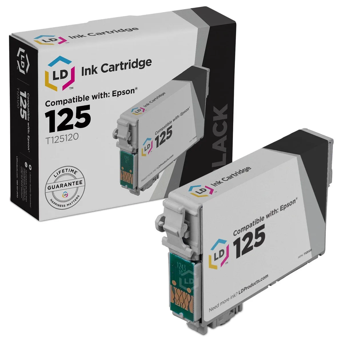 LD Products LD Products Remanufactured Ink Cartridge Epson 125 T125120 Black — product photo