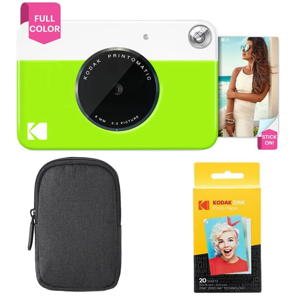 Kodak Kodak Printomatic Instant Print Camera Green 20pk bundle — product photo