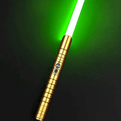 gengyouyuan gengyouyuan Lightsaber GoldenHandle-greenLight 11 colors 27cm hilt 1200mAh — product photo