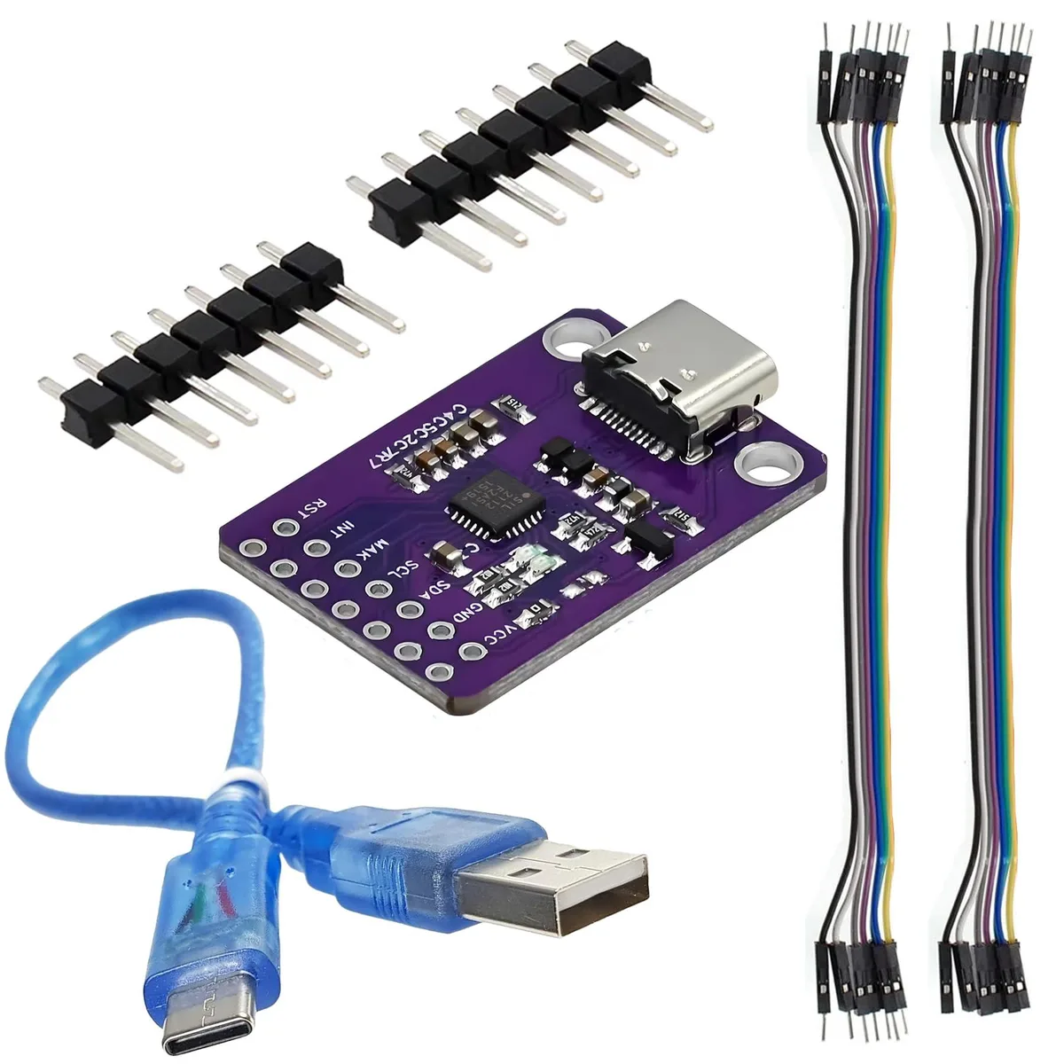  TRENDnet CP2112 USB-C to SMBus I2C data converter with wires — product photo