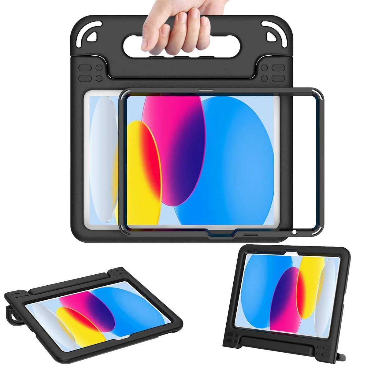  AVAWO Kids Case iPad 10th 10.9 2022 / 11th 11 2025 Black — product photo