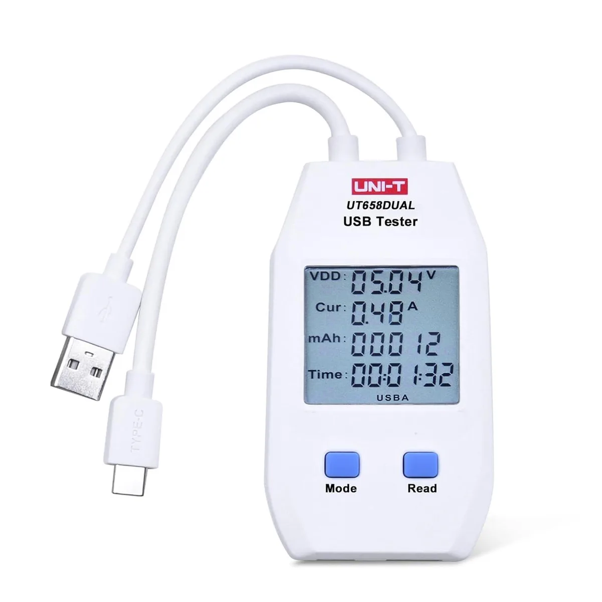  United Pacific UT658Dual USB-C Power Meter 4-24V — product photo