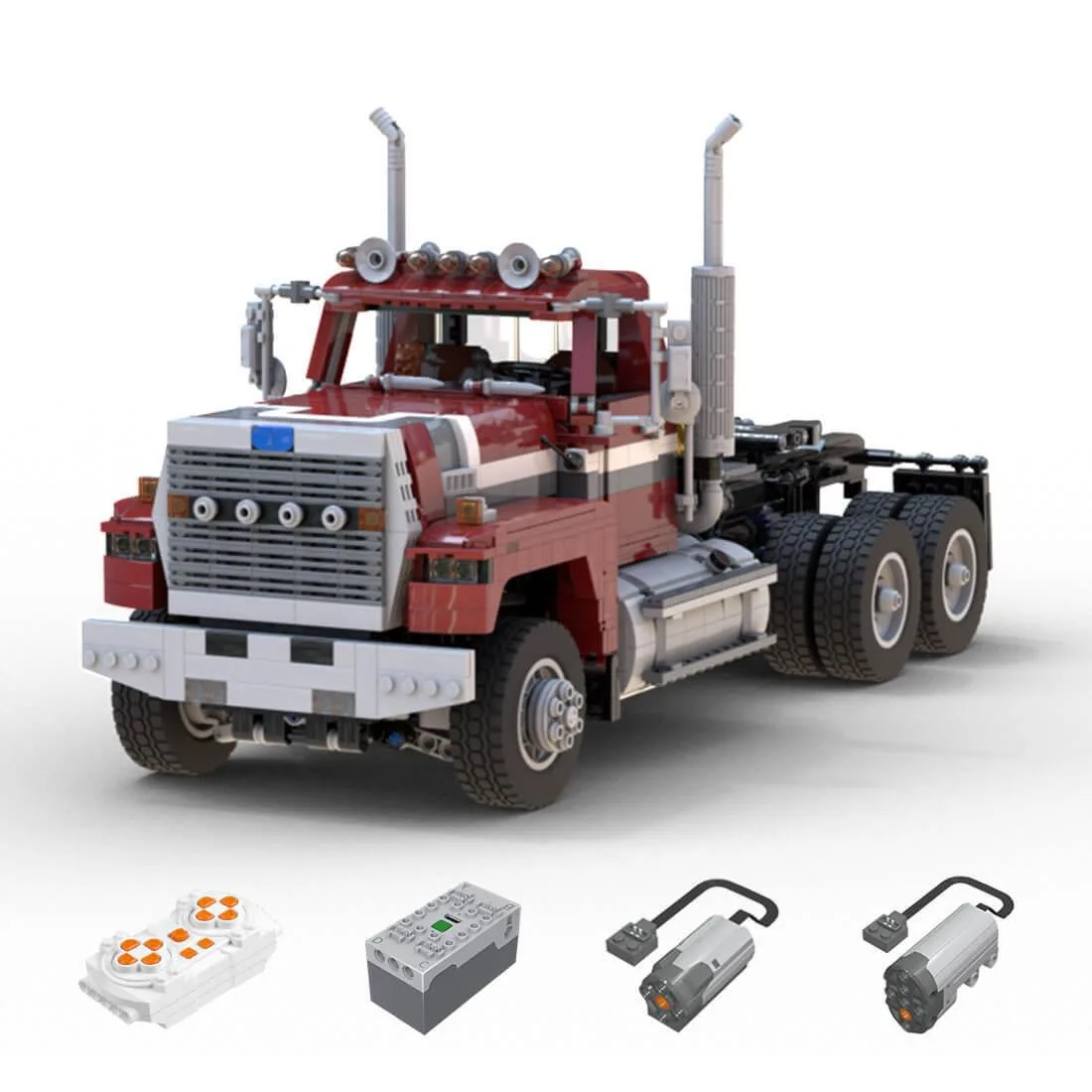 ZITIANYOUBUILD ZITIANYOUBUILD MOC-149840 1/17 Tech Semi-Truck 2208PCS Dynamic Version — product photo