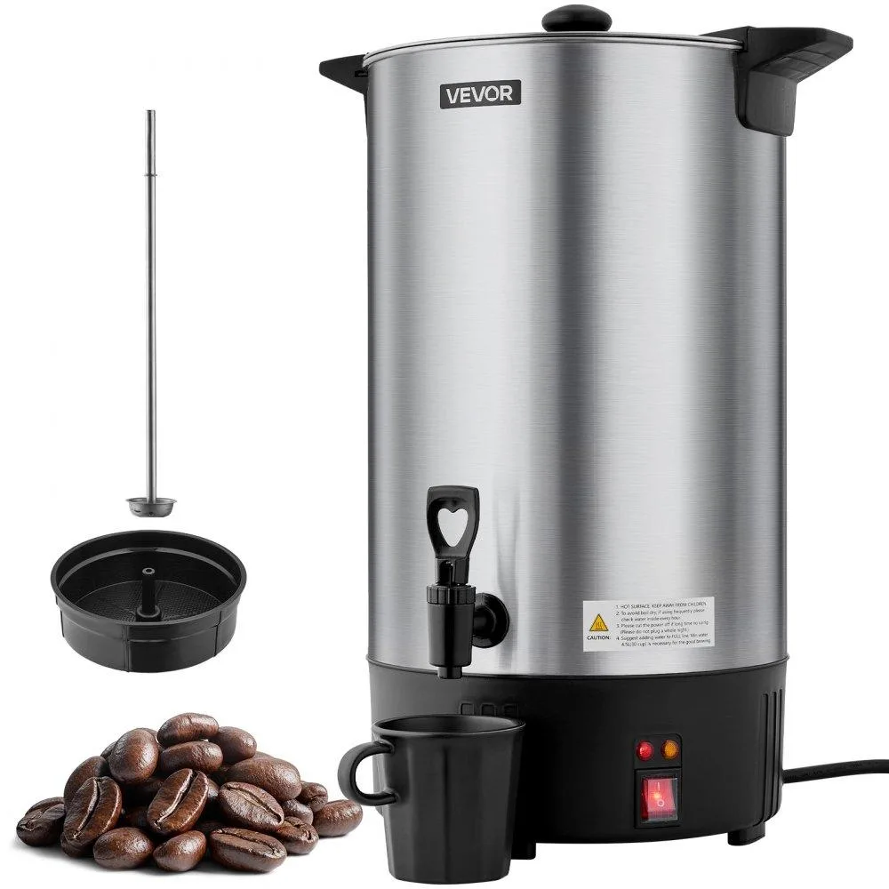 VEVOR VEVOR Commercial Coffee Urn 100 Cup 15 L Stainless Steel — product photo