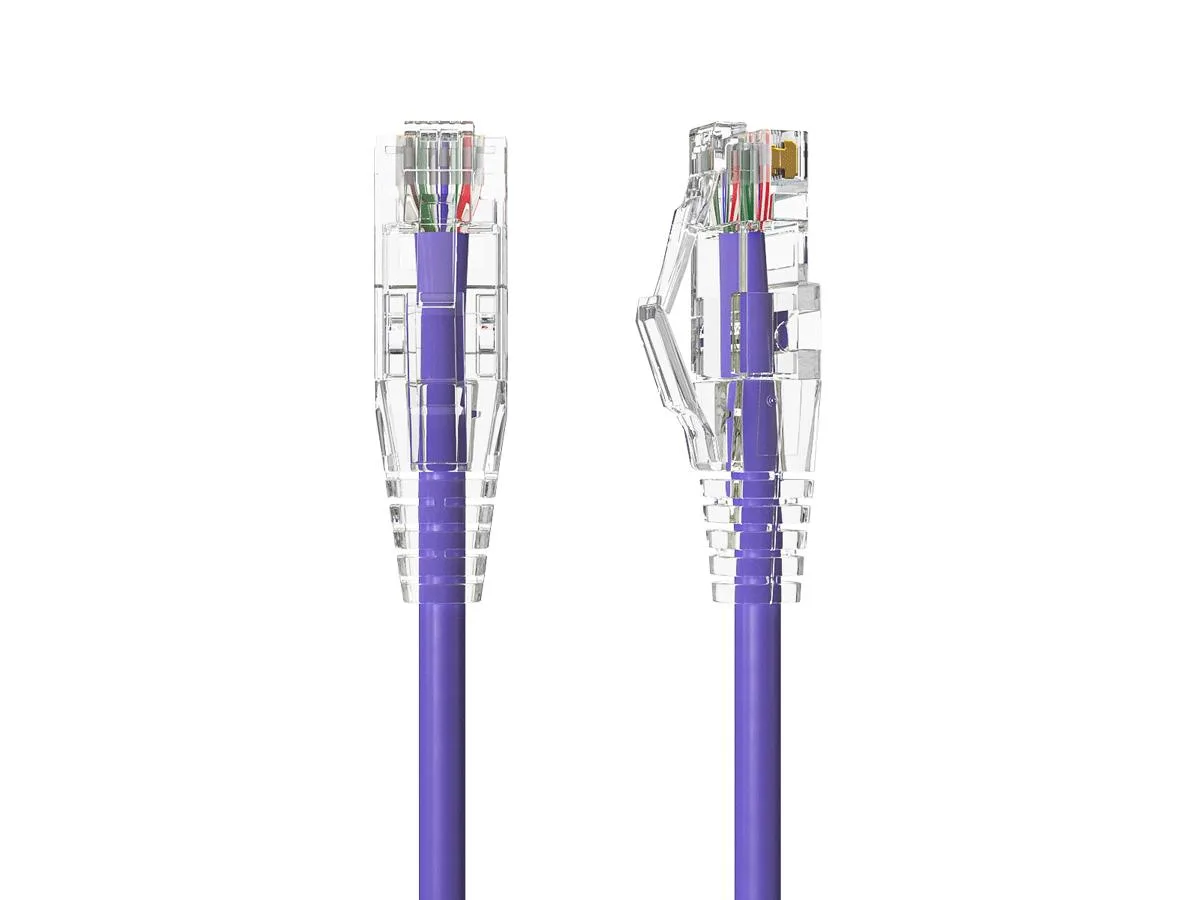 Cable Leader Cable Leader 14ft Cat6a Ethernet Cable Purple 28AWG 4.0mm — product photo