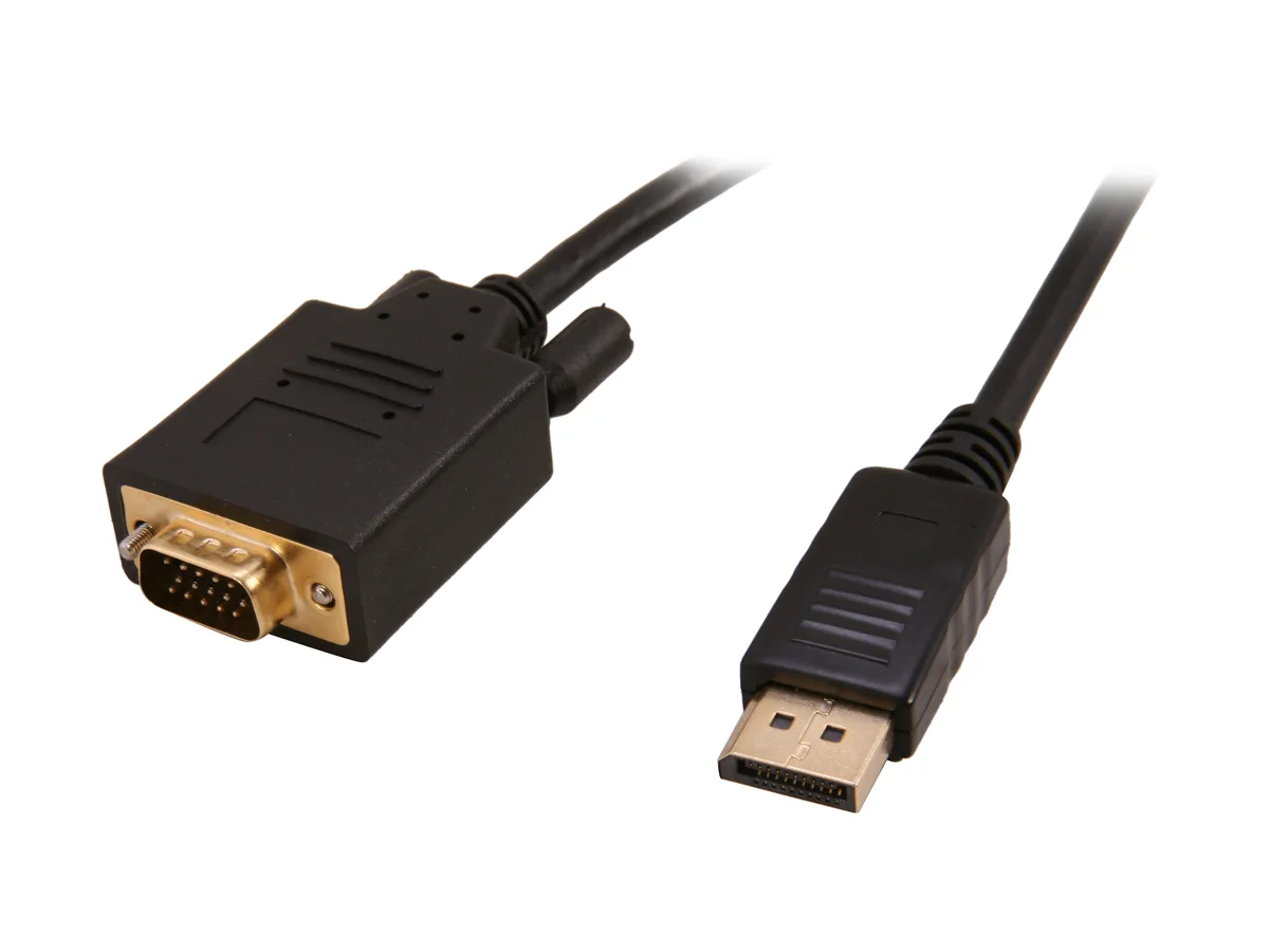 Nippon Labs Nippon Labs DP-VGA-6 6 ft DisplayPort to VGA Male Male 28 AWG Cable — product photo
