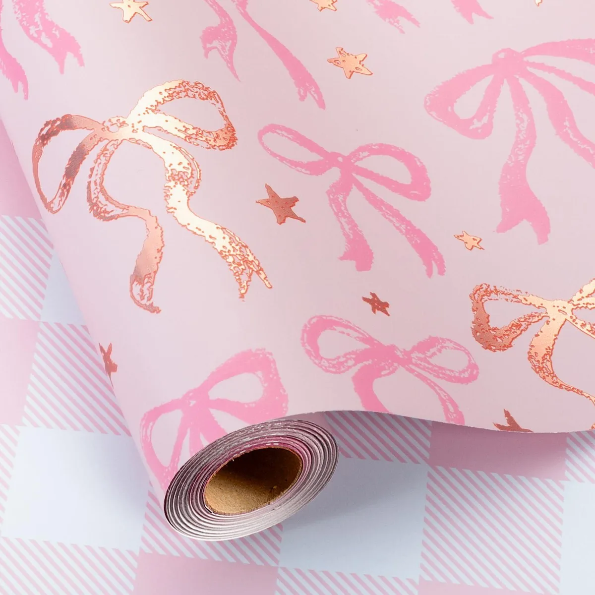 Avery Princess Pink Wrapping Paper Roll 17in x 33ft — product photo