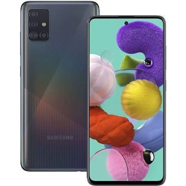 SAMSUNG SAMSUNG Galaxy A51 128GB Prism Crush Black 4G Single SIM 4GB RAM cell phones - unlocked — product photo