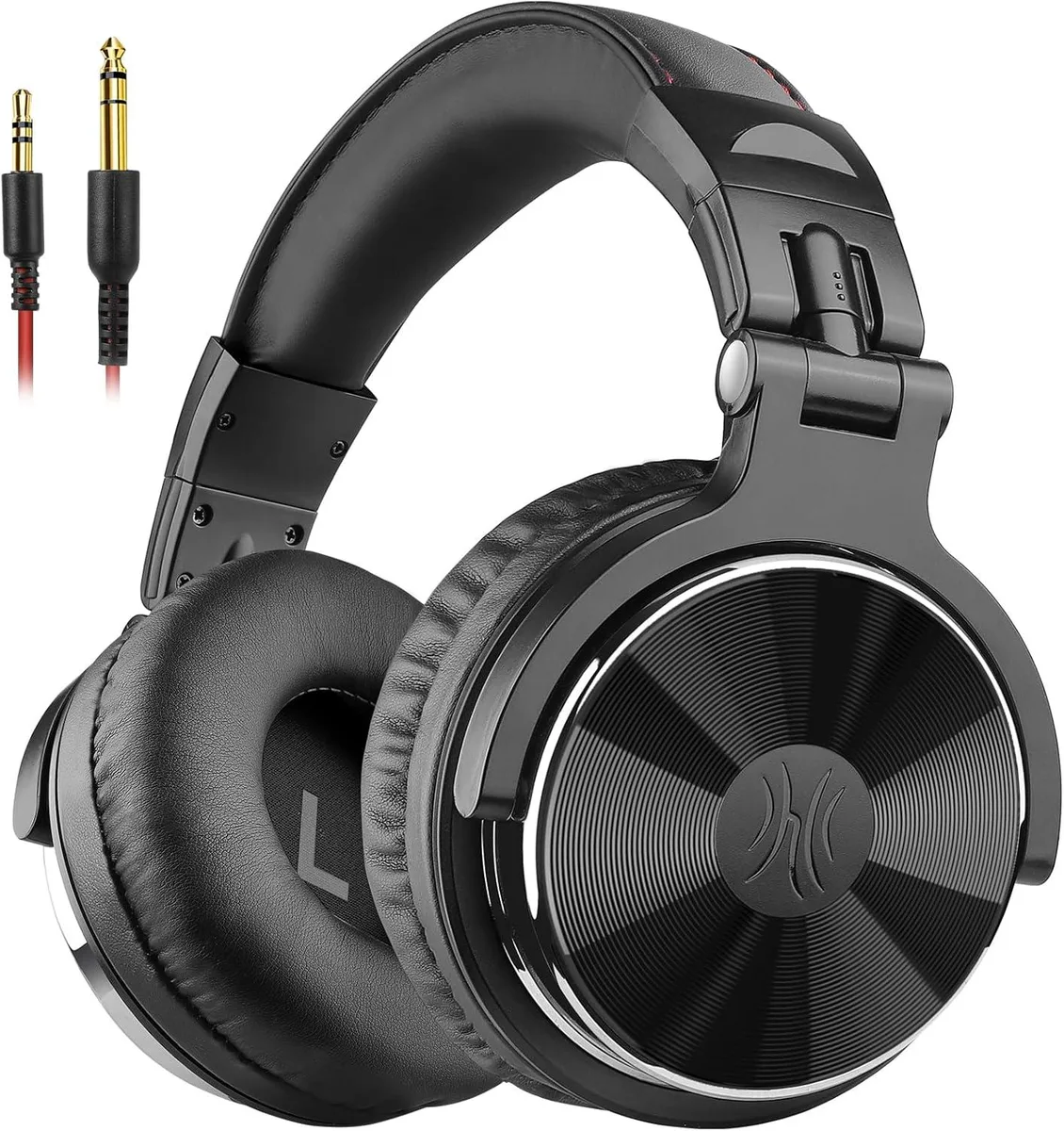 OneOdio OneOdio Wired Over-Ear Headphones Black 50mm 9.8ft 6.35mm 3.5mm — product photo