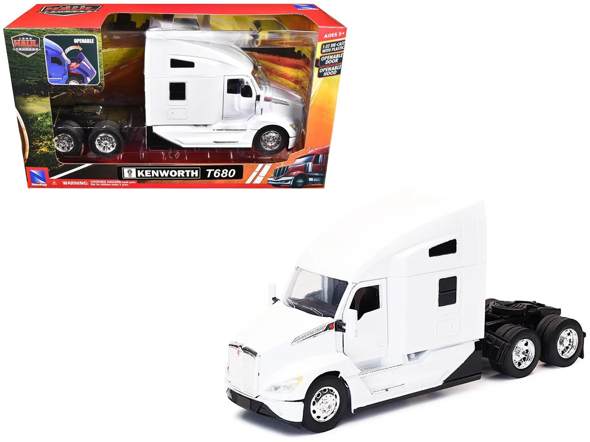 New Ray Toys New Ray Toys Kenworth T680 "Long Haul Truckers" 1/32 Diecast White — product photo