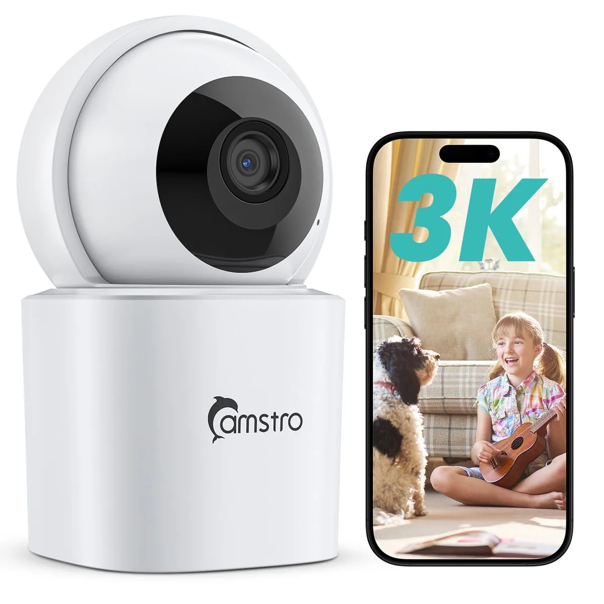 camstro camstro 3K Wireless Surveillance 360° PTZ I71BP — product photo