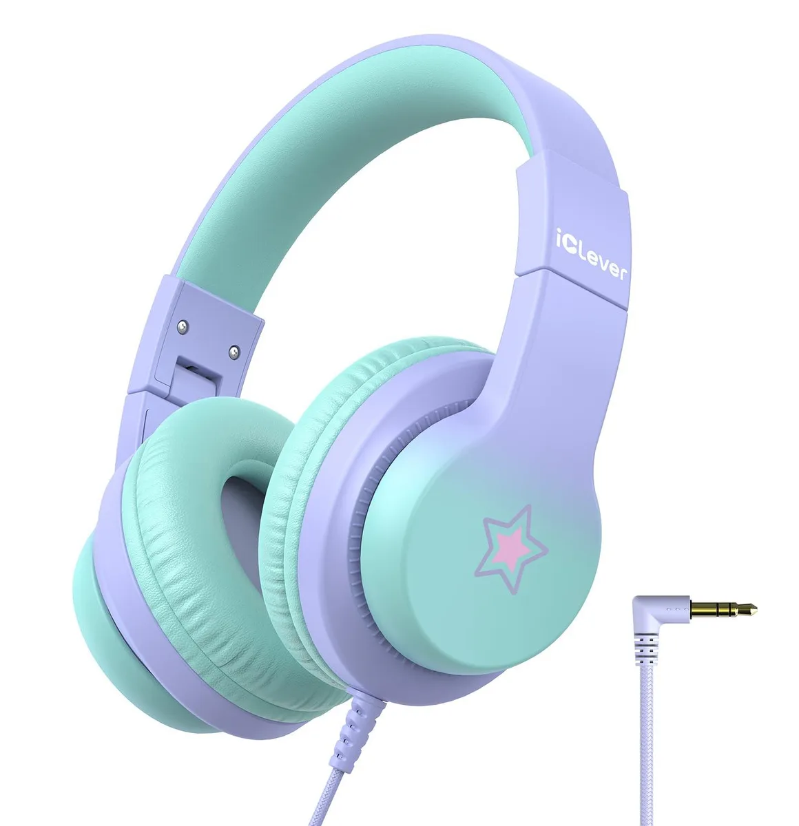  Cleer 19 HS19S Over-Ear Headphones Purple 40mm 85dB 3.5mm Bluetooth — product photo