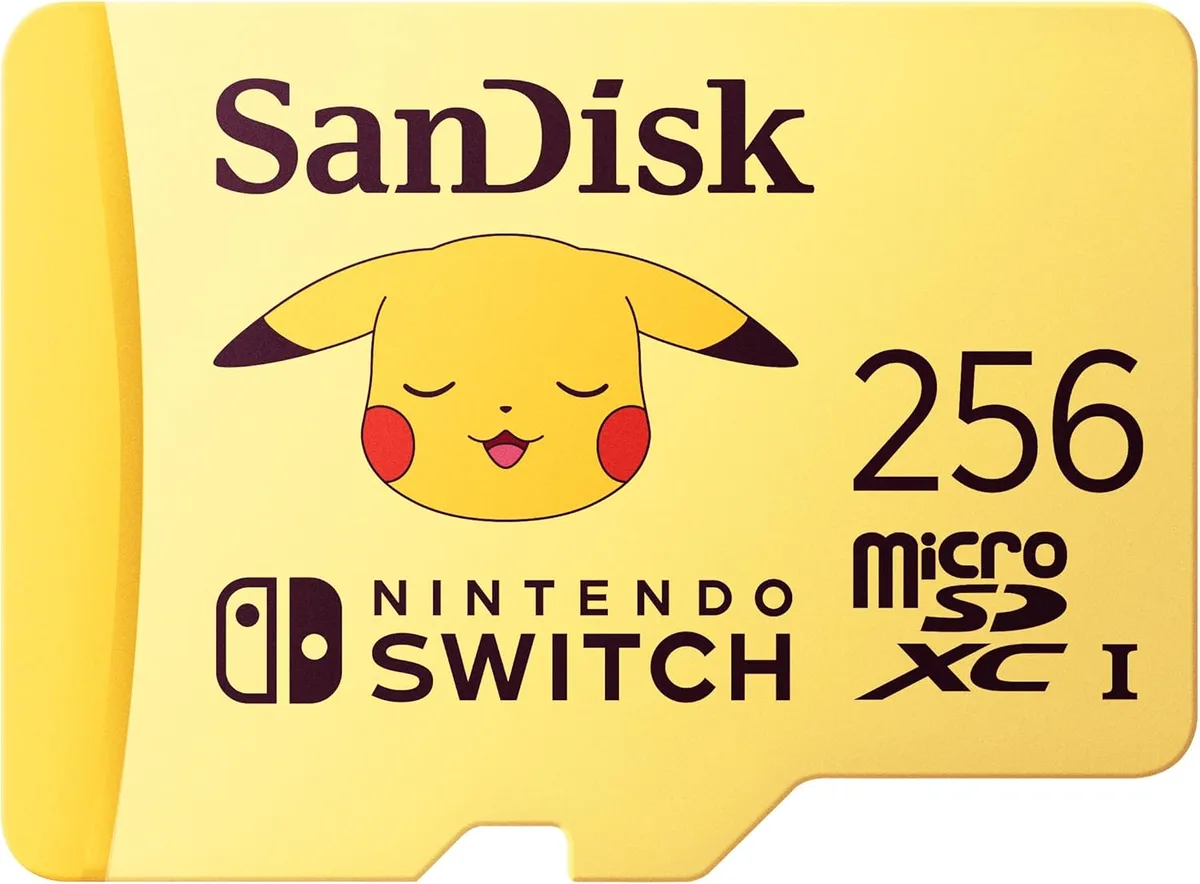 SanDisk SanDisk Pokémon 256GB microSDXC SDSQXAO-256G-GN6ZK memory card — product photo