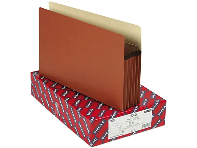 Smead Smead 74234 Legal Expansion File Pockets, Straight Tab, 10/Box — product photo