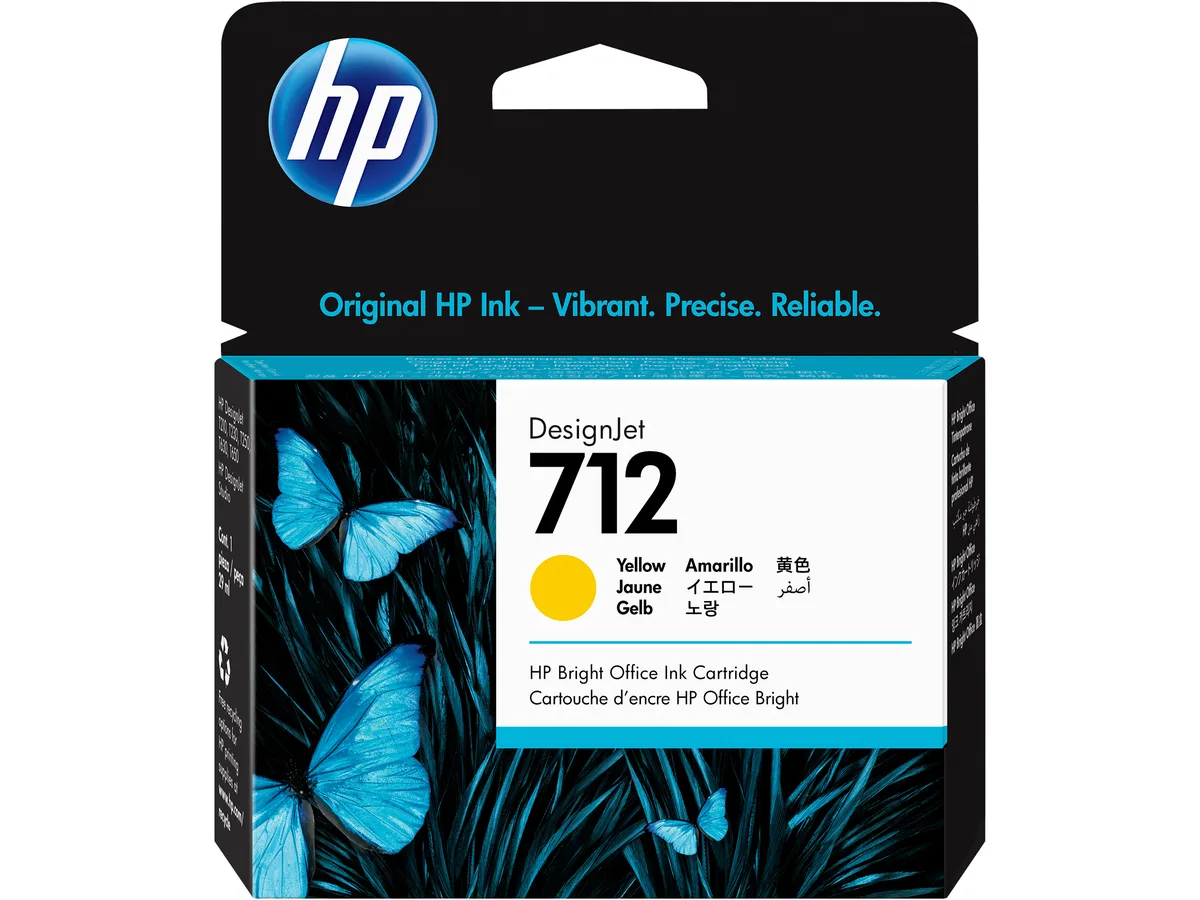 HP HP 712 3ED69A Yellow Ink Cartridge 29 ml — product photo